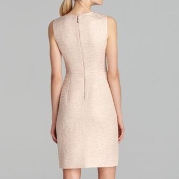 Kate Spade Della Dress Size 2 Blush Metallic Sheath All That Glitters Sleeveless - Picture 2 of 8
